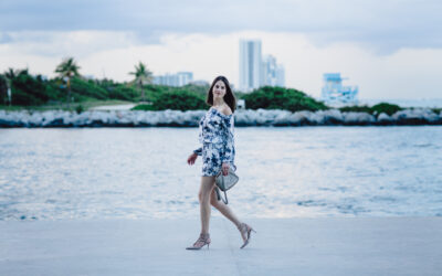 Pretty Floral Off The Shoulder