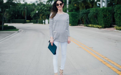 33 Week Update + Top 10 Stripe Tops Including Maternity & Non-Maternity
