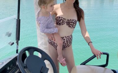 High Waist Leopard Print Suit + Baby Girl Swimsuits